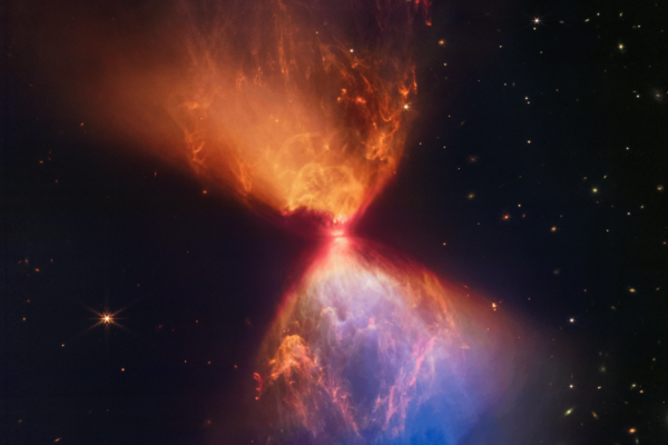 James Webb has captured hour-glassed shaped image of a new star forming.