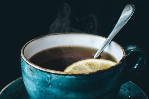 Black tea in a mug