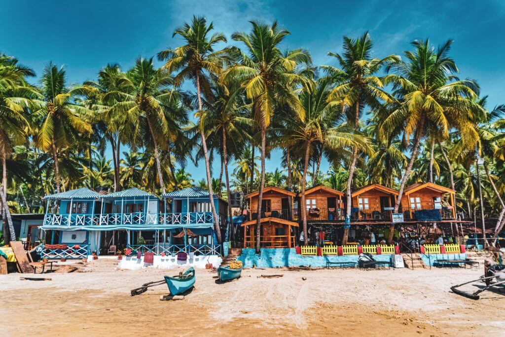 Palolem Beach in Goa, India