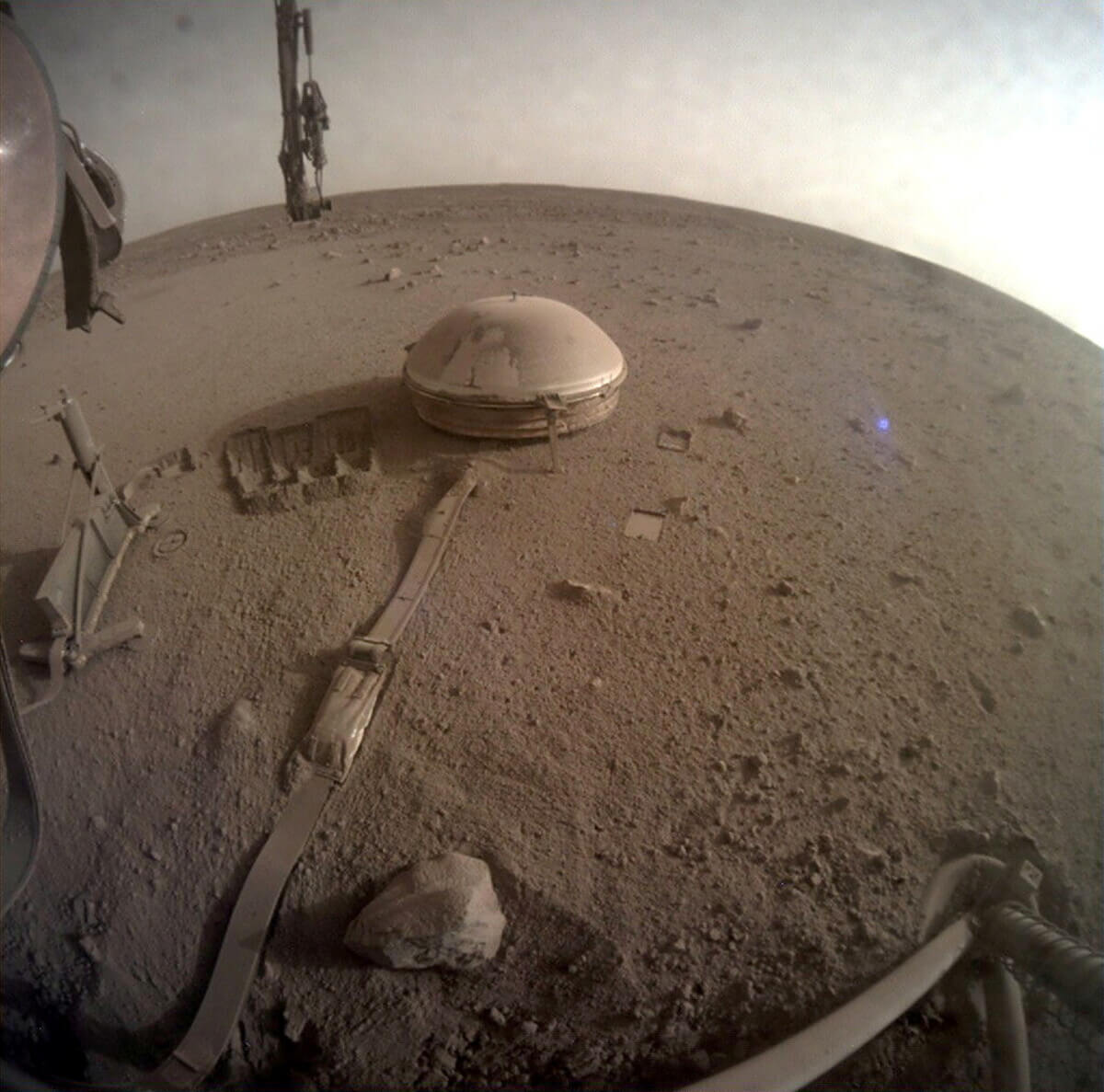 NASA’s InSight lander posted this image on Monday, December 19