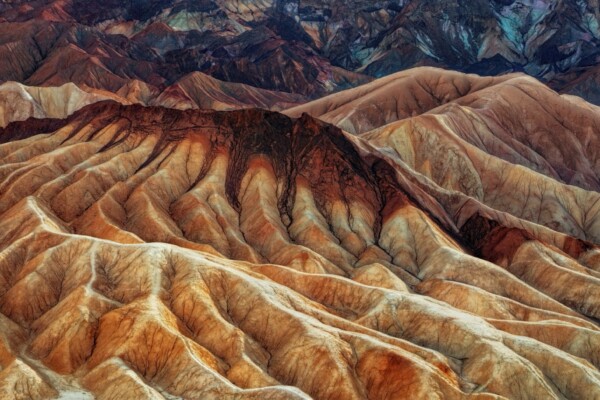 Zabriskie Point in Death Valley National Park is not only one of the best places to visit in February, it's arguably one of the best places to catch a sunrise or sunset.