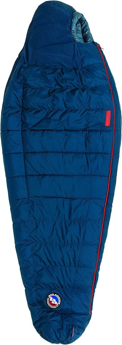 dark blue sleeping bag