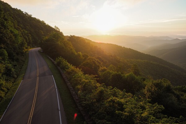 Beautiful Asheville, North Carolina sunrise.