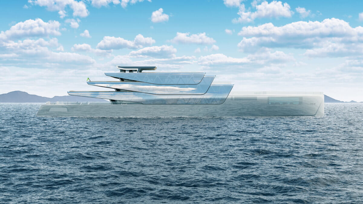 Pegasus yacht exterior concept