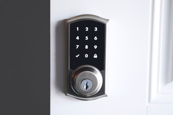 Digital smart lock on a door