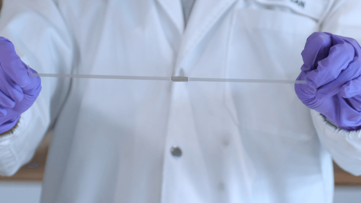 Scientist stretches a universal electronic connector