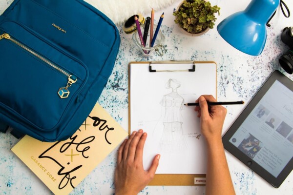 Person Sketching Dress