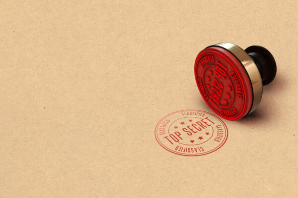 Top secret classified stamp