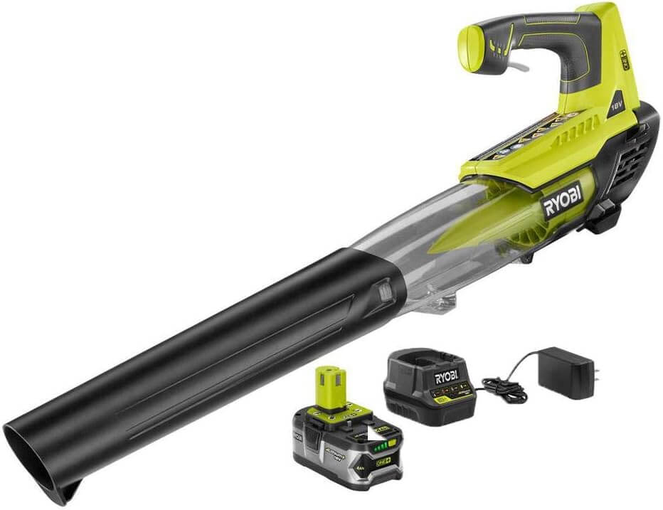 Ryobi One+ 18V Cordless Battery Jet Fan Leaf Blower