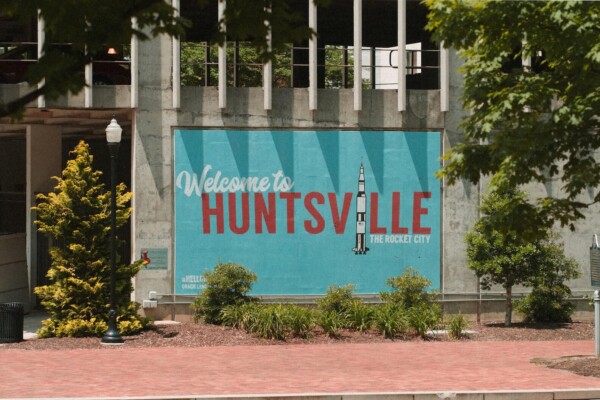 Welcome to Huntsville sign in Alabama