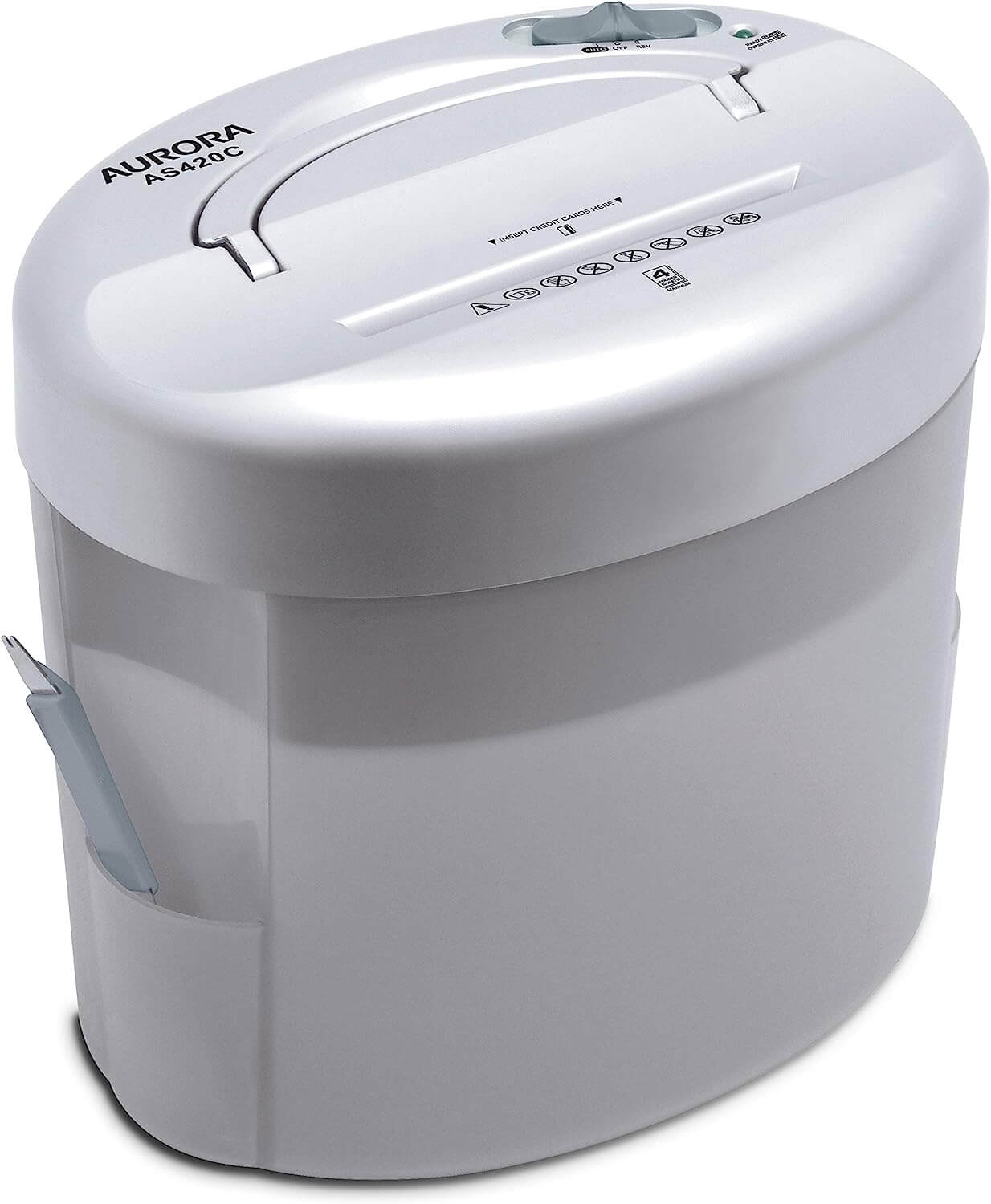 Aurora AS420C 4-Sheet Light Duty Cross-Cut Desktop Shredder