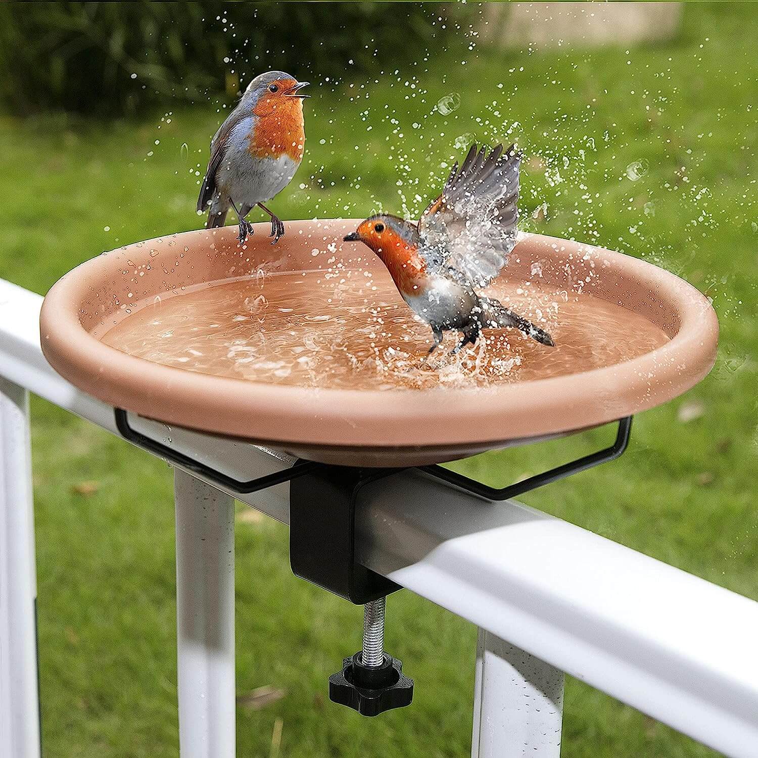 Hanizi Deck-Mounted Bird Bath Bowl
