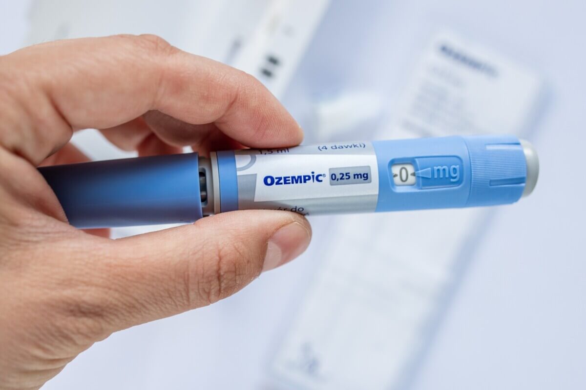 Patient preparing Semaglutide Ozempic injection