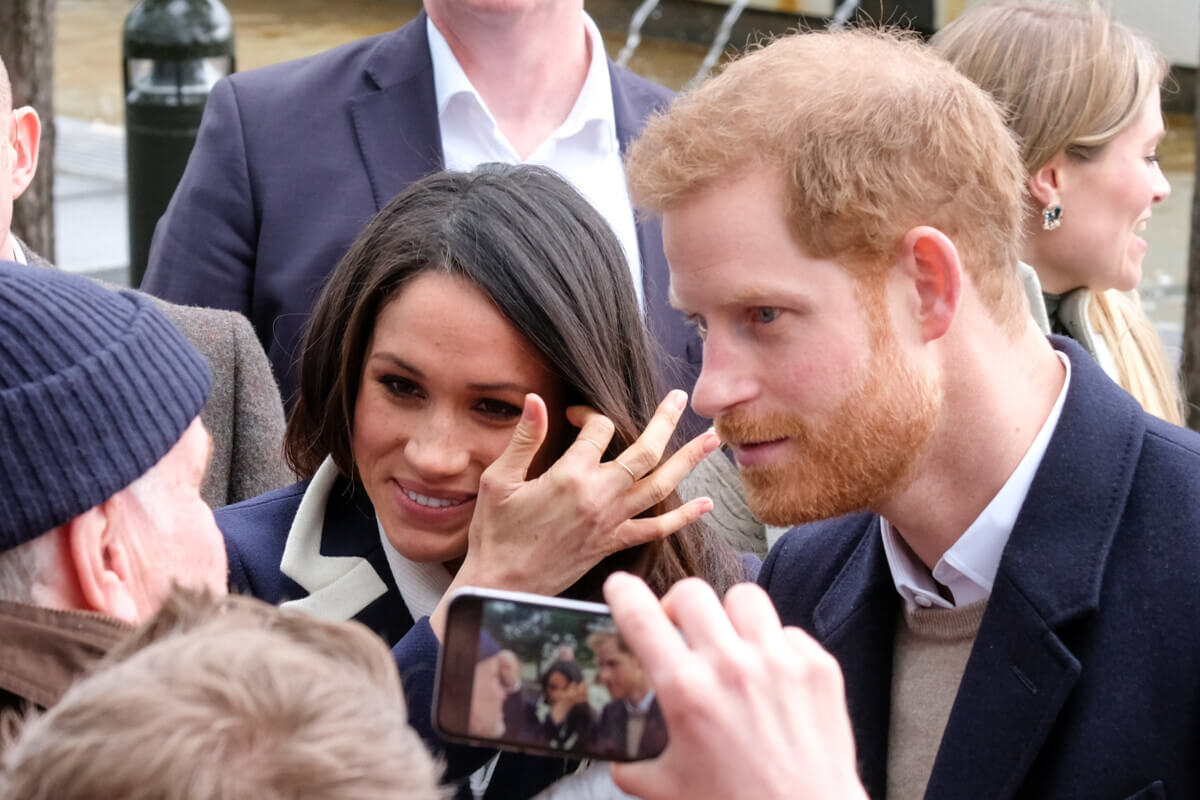 Prince Harry and Meghan Markle in Birmingham, UK.