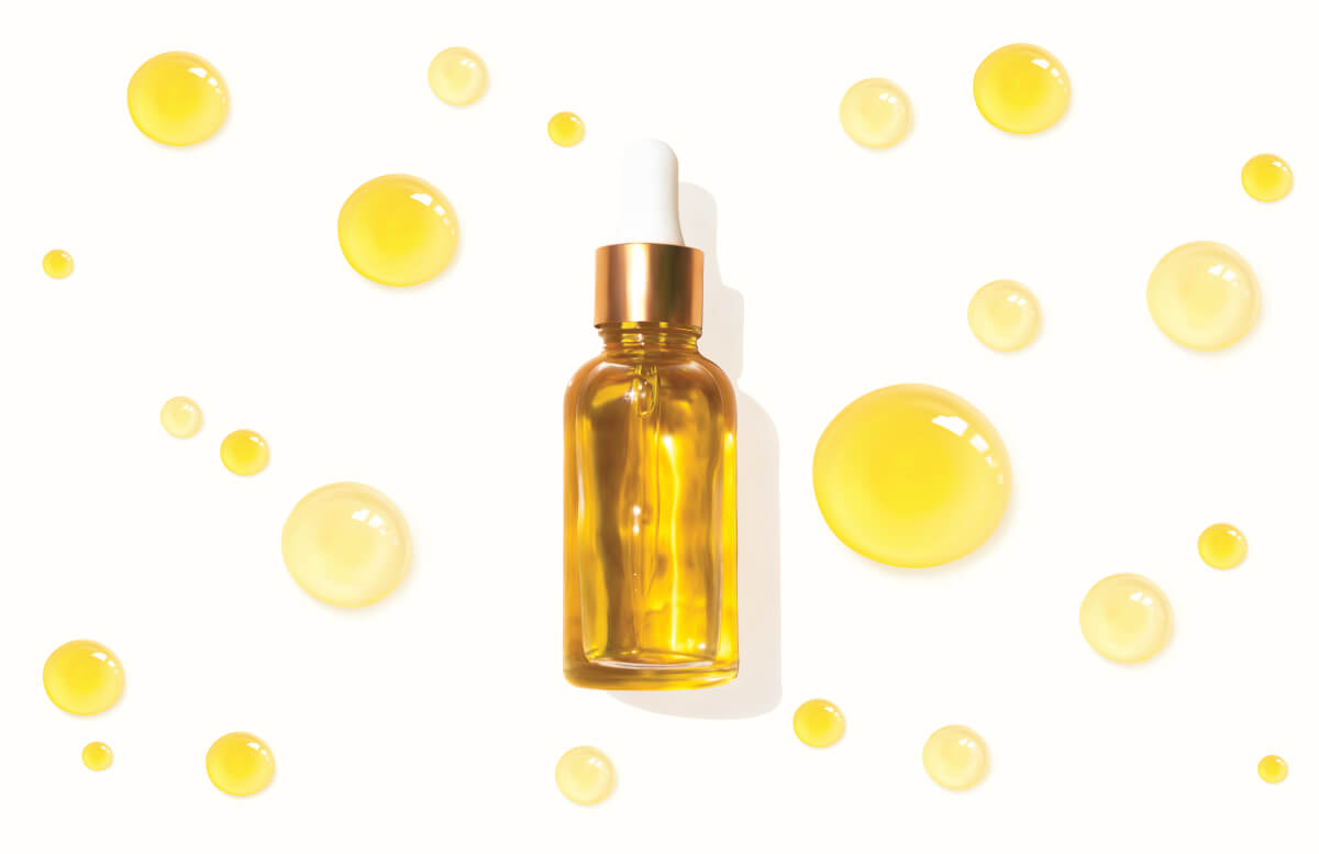 Retinol serum bottle