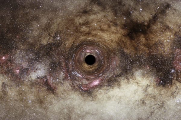 Artist’s impression of a black hole