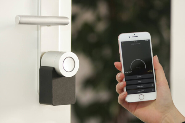 smart lock and mobile phone