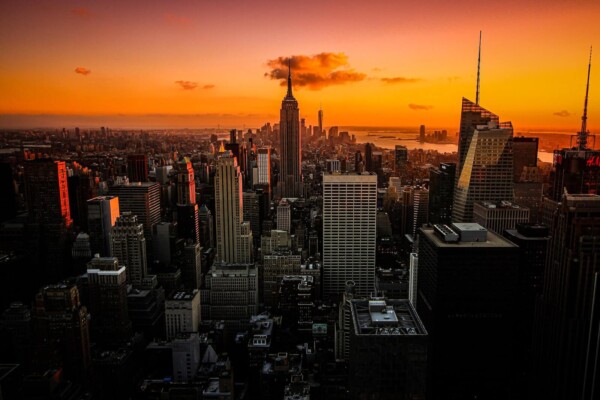 New York City at sunset