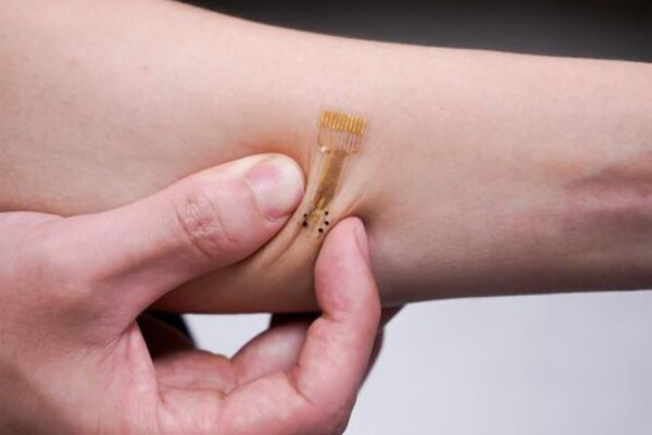 Image of a smart bandage created by Caltech