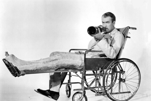 James Stewart in "Rear Window"