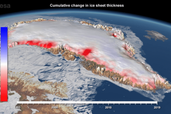 Greenland polar ice sheet