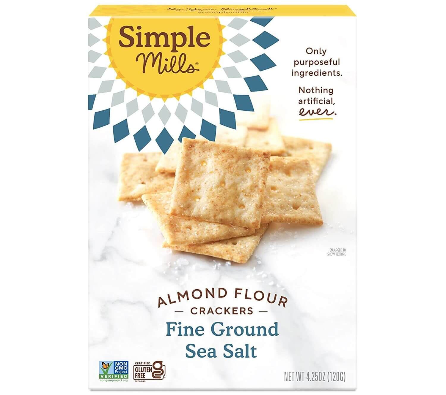 cardboard box with image of crackers