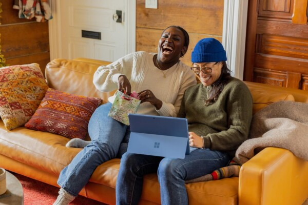 People laughing together