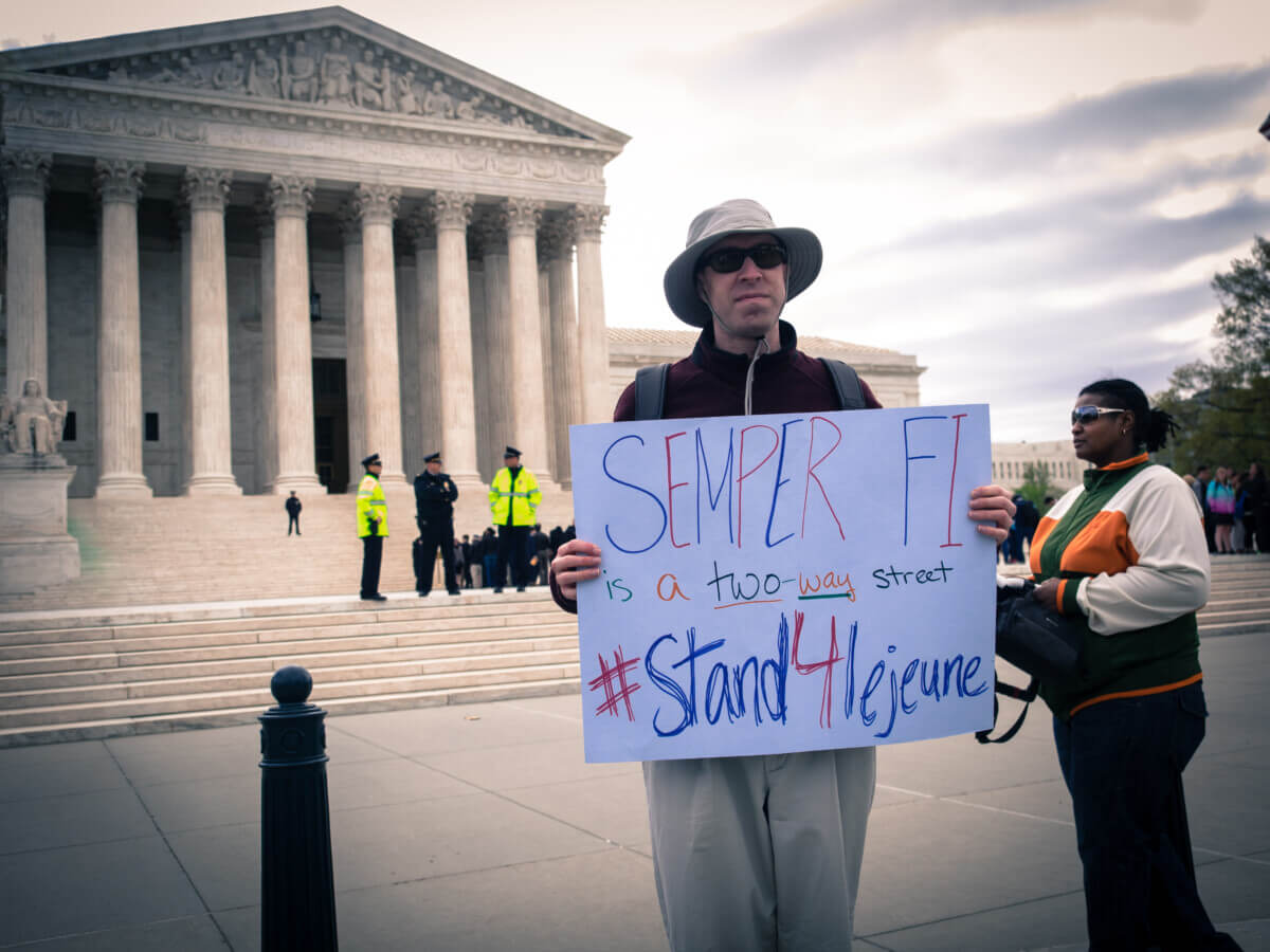 Rally for Camp Lejeune
