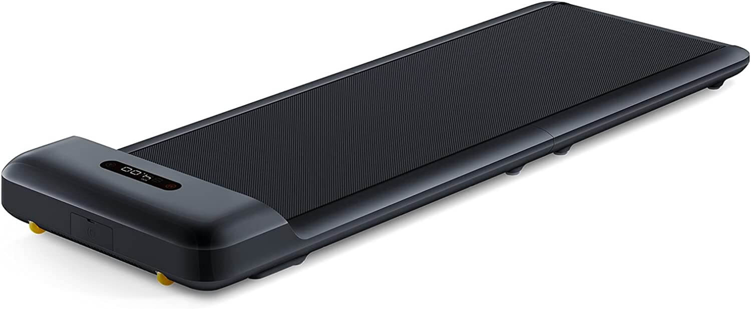 slim black treadmill