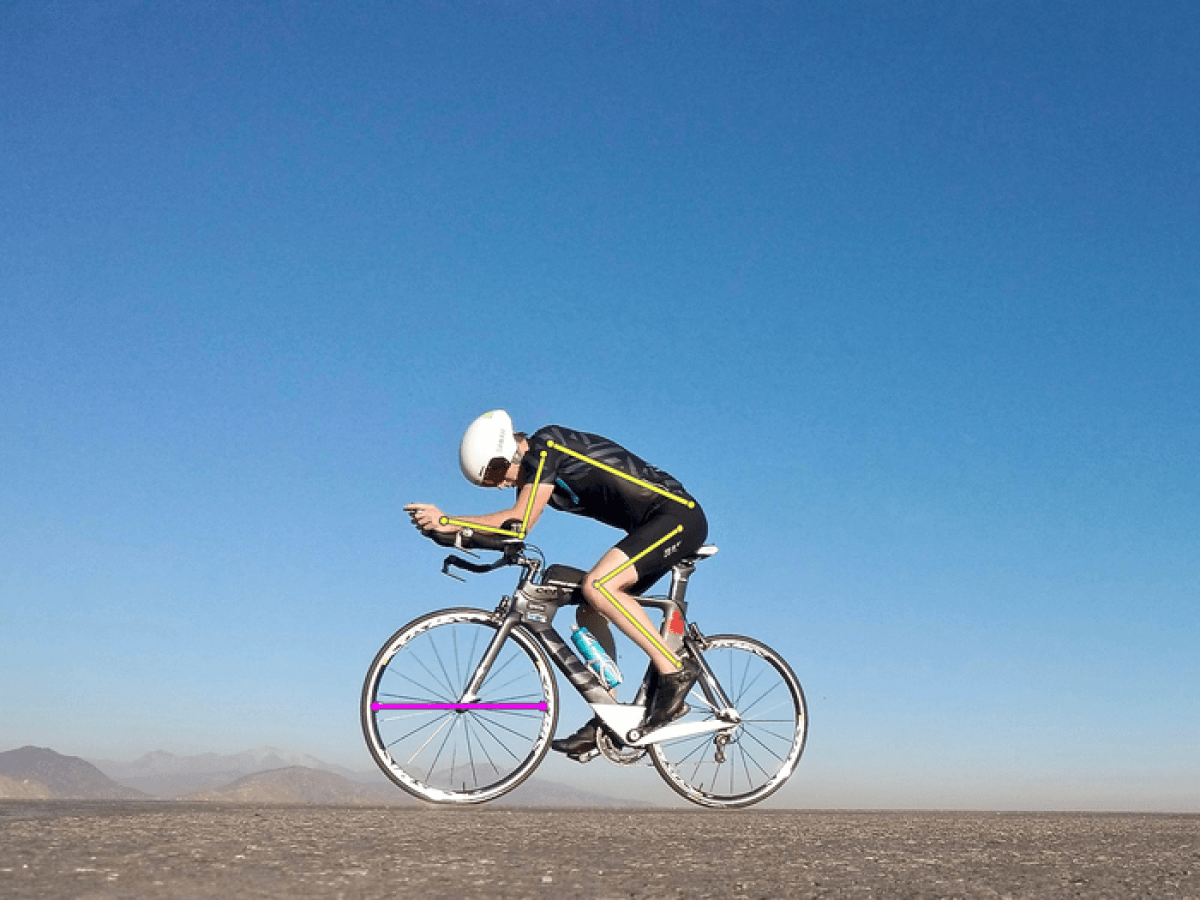 cyclist on their bike