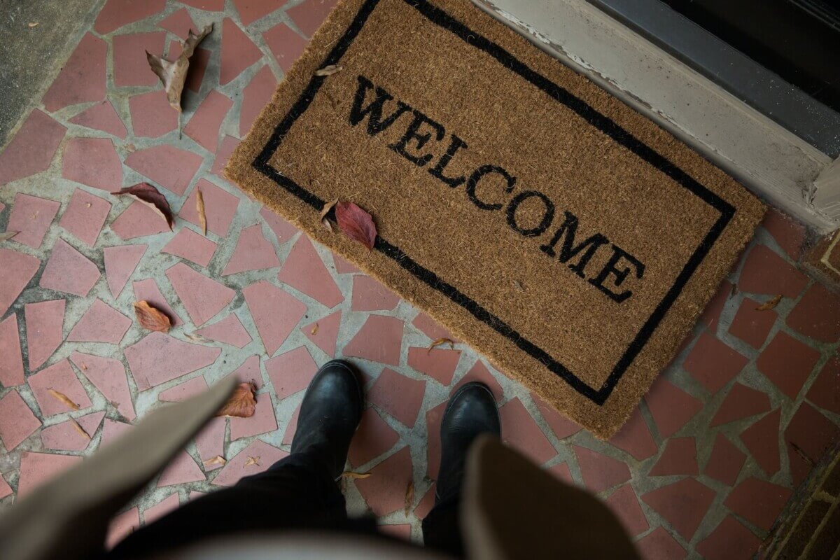 A home welcome mat