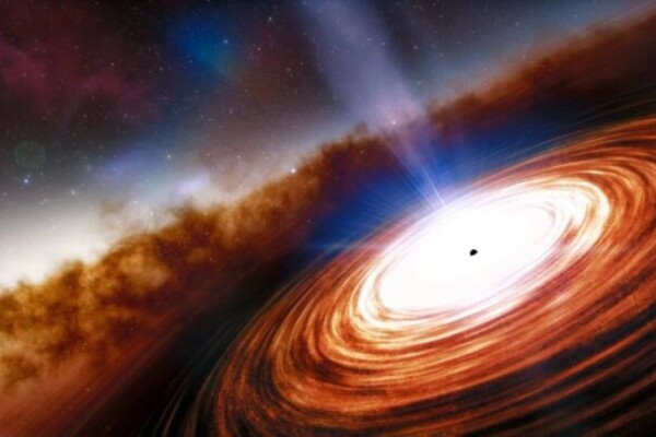 Artist’s impression of a quasar