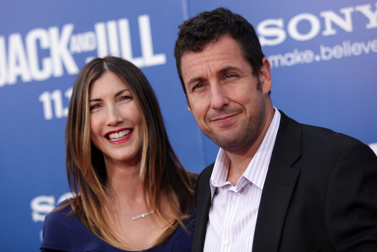 Adam Sandler and wife, Jackie, arriving to “Jack and Jill” Premiere in 2011