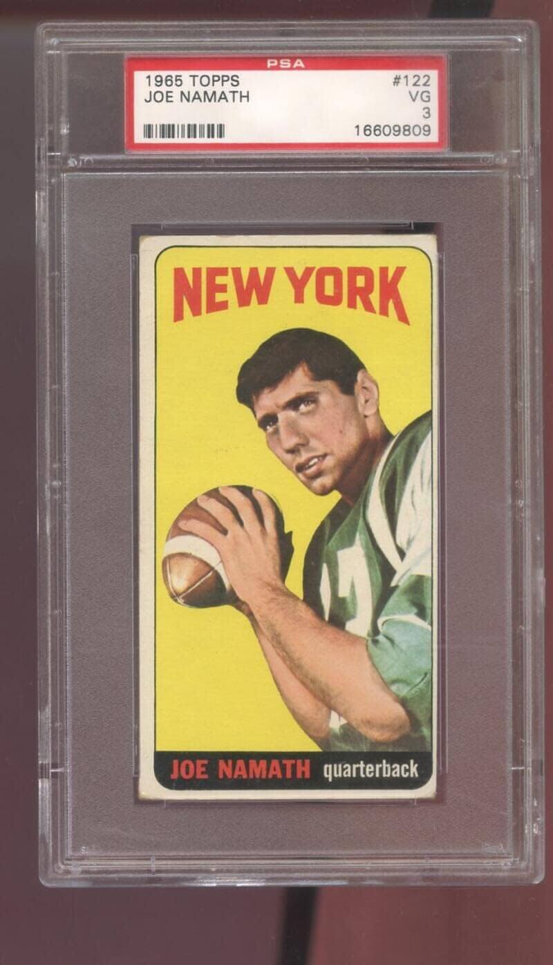 1965 Topps Joe Namath #122 Rookie Card