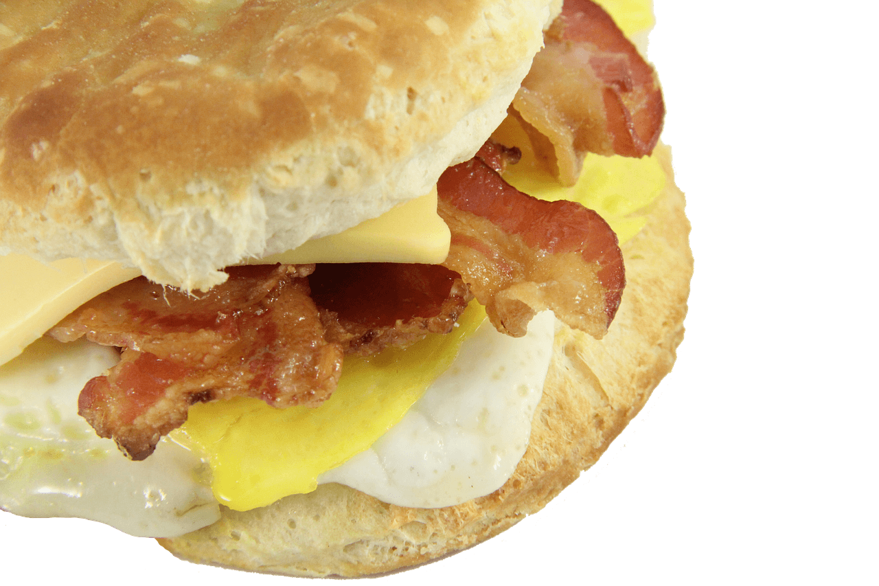 bacon egg and cheese biscuit, breakfast, american
