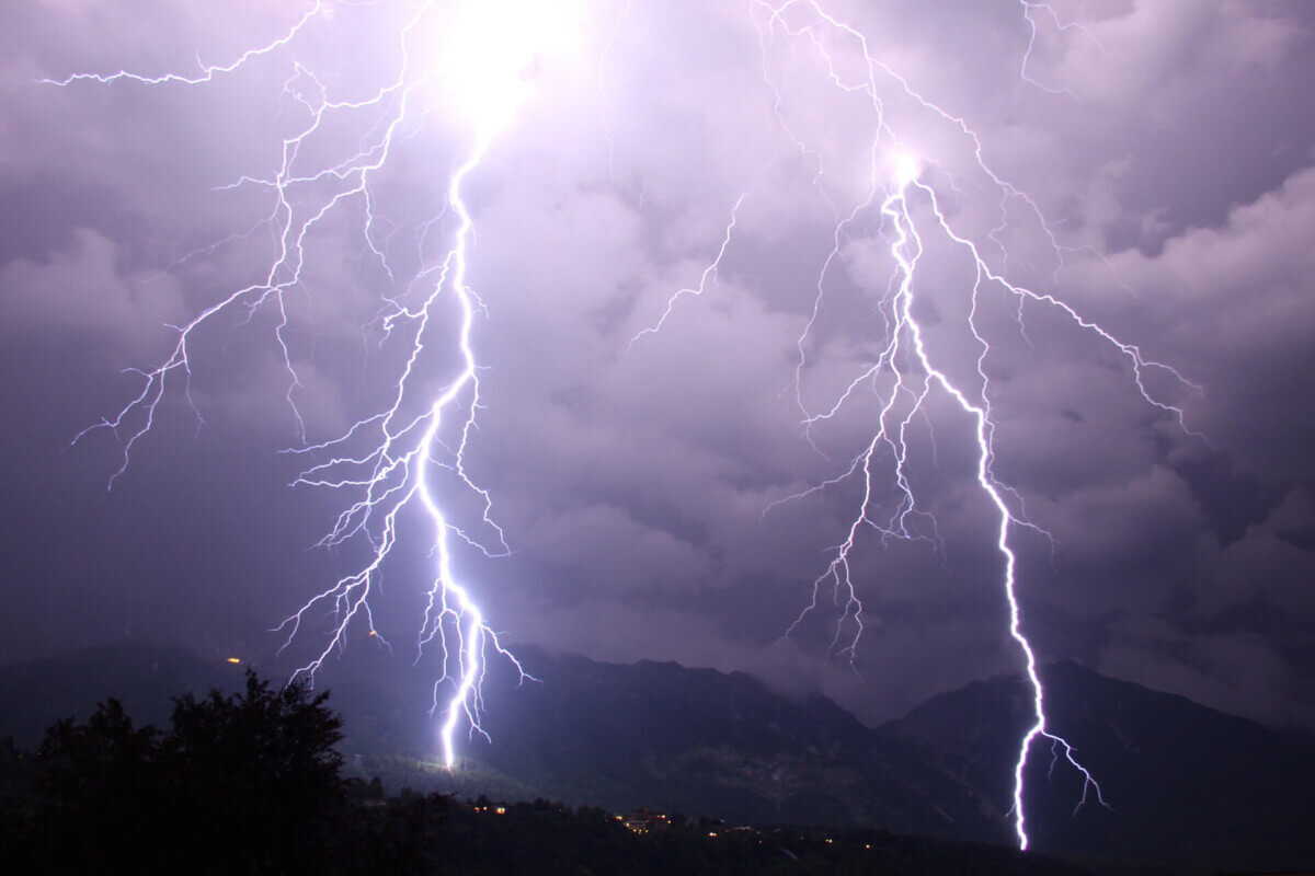 Alps lightning