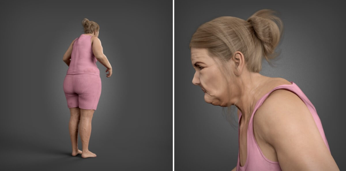 Computer projection of what remote workers could look like in the future. 