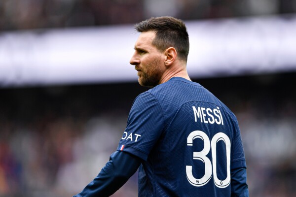 Leo Lionel Messi during the Ligue 1 football match between FC Lorient and Paris Saint Germain (PSG) on April 30, 2023 at Parc des Princes stadium in Paris, France.