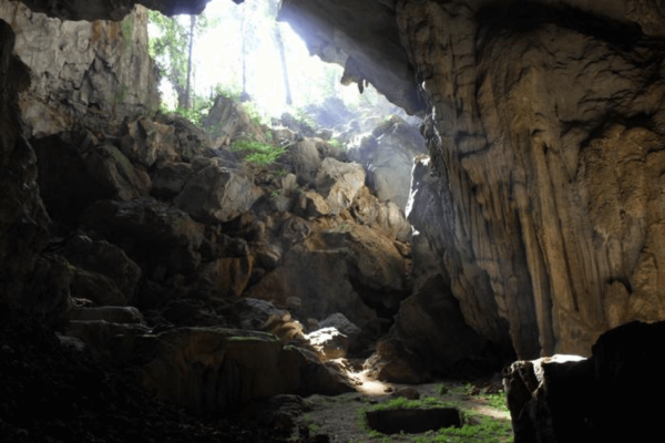 Sunlight enters Tam Pa Ling