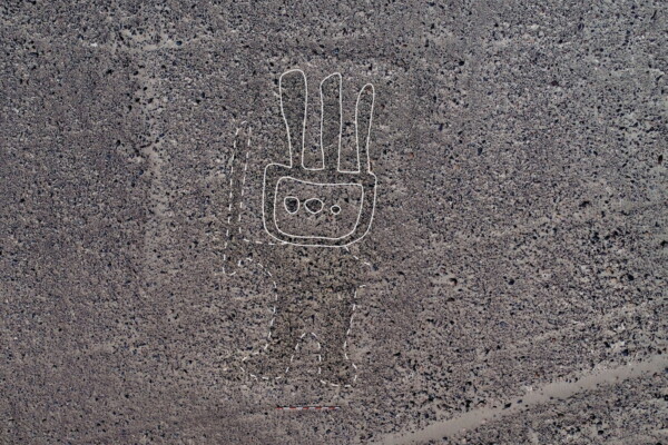 Peruvian geoglyph of a humanoid