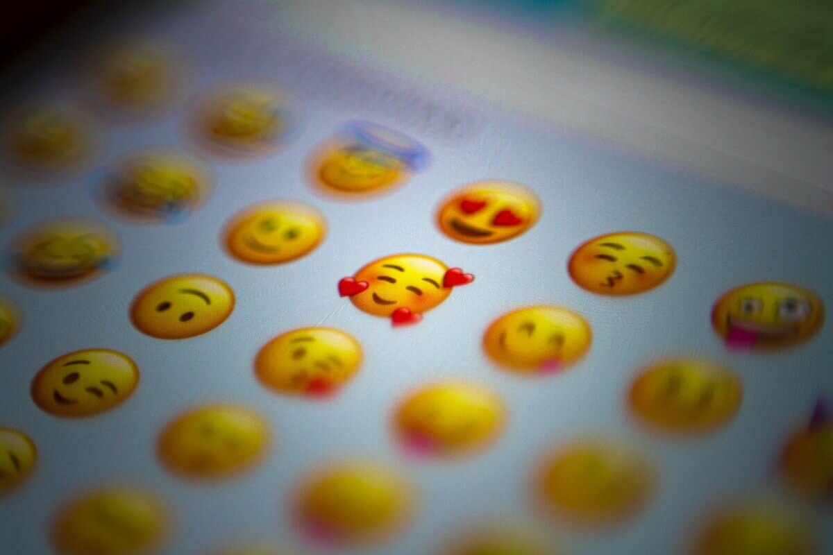 screen full of emojis