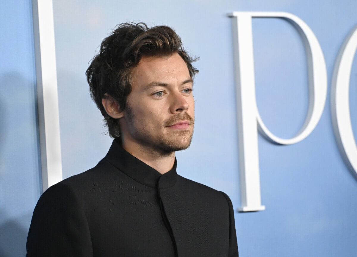 Harry Styles at the premiere for “My Policeman” in 2022