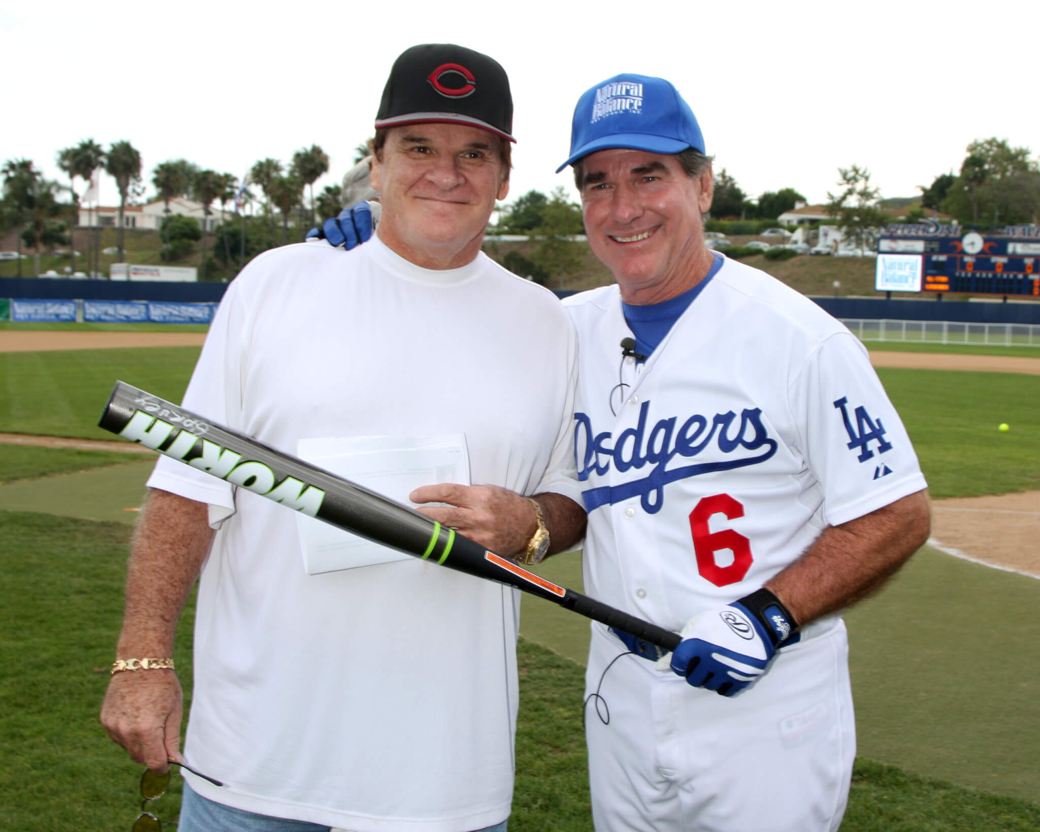 Pete Rose & Steve Garvey at the 2010 Steve Garvey Summer Softball Classic