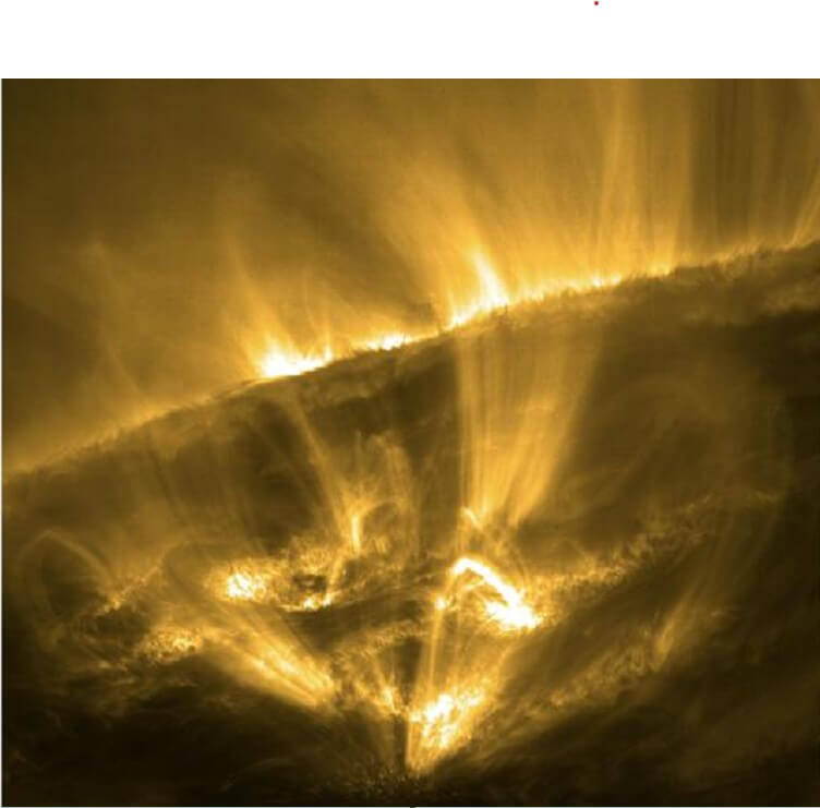 Sun shooting stars