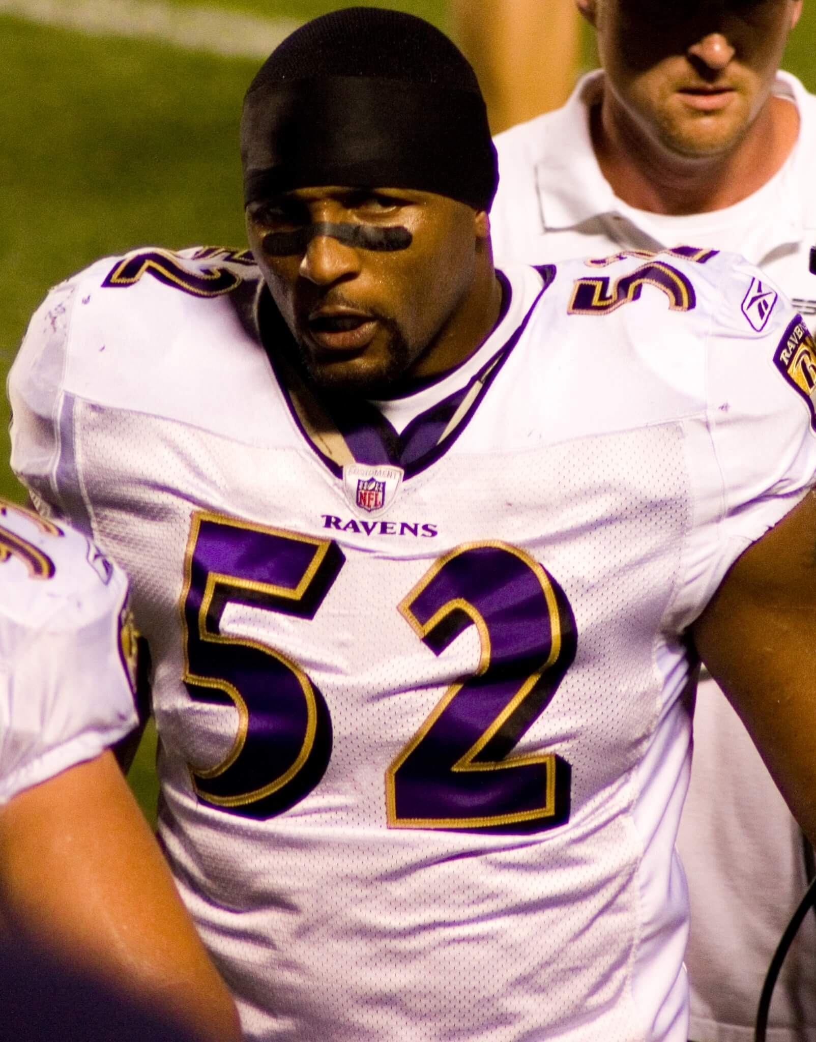 Ray Lewis in his Ravens uniform