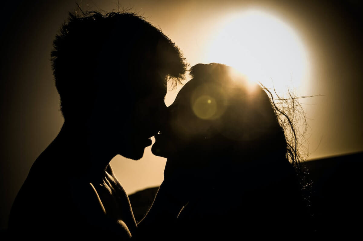 Kissing couple