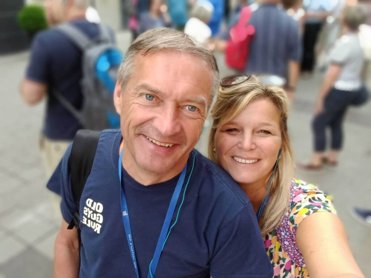 Emma and Simon Ruscoe of the United Kingdom