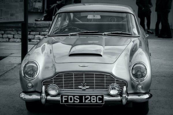 An Aston Martin like the model in James Bond