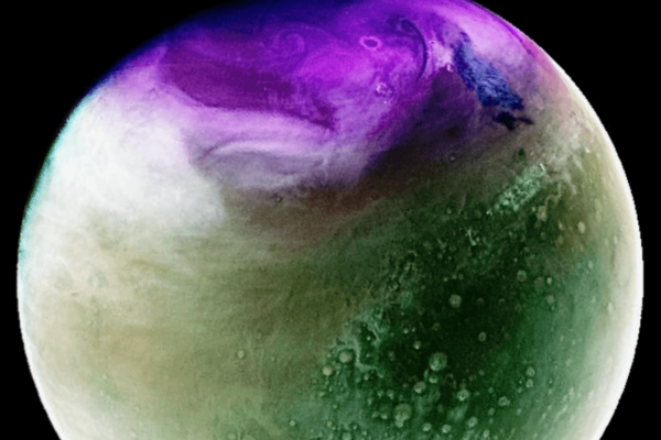 Mars seen through ultraviolet light