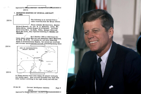 President John F. Kennedy and newly released documents related to his assassination.